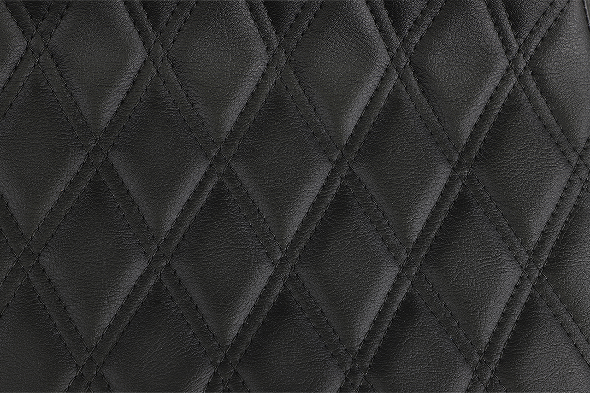 DRAG SPECIALTIES Extended Reach Predator III Seat - Double Diamond - Black Stitching - FL '99-'07 08011369 - Cycle City Outdoors