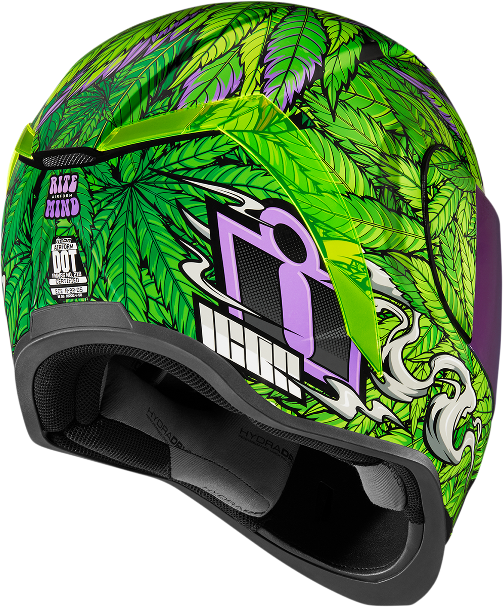 Icon Airform™ Helmet - Ritemind Glow™ - Green - Large 0101-14081