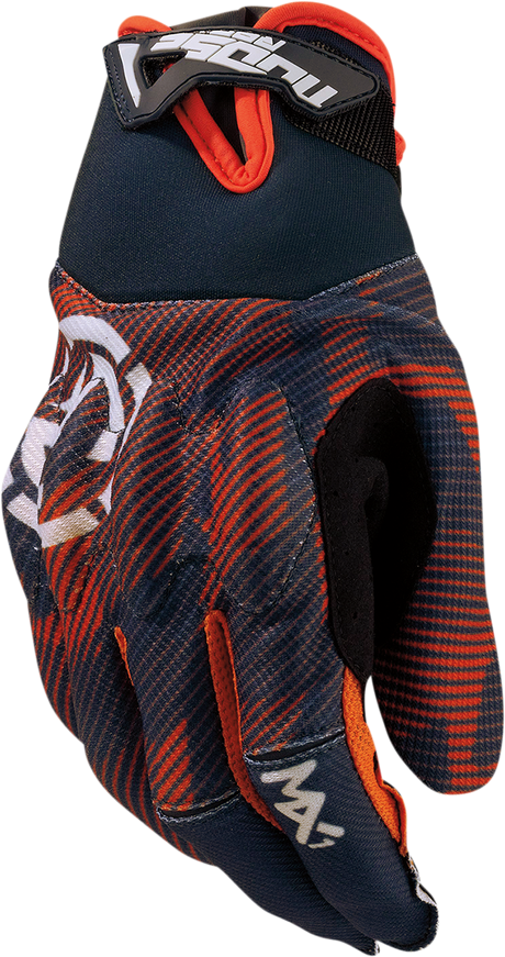 MOOSE RACING MX1* Gloves - Gray/Orange - Medium 3330-7065 - Cycle City Outdoors