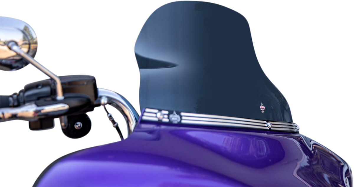 KLOCK WERKS Flare* Windshield - 10-1/2" - Dark Smoke KWW-01-0619-DS