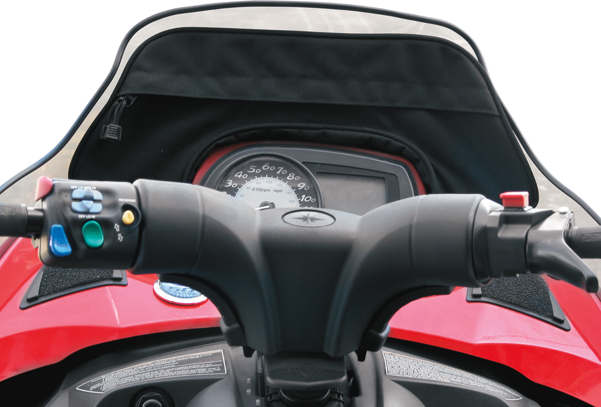 PARTS UNLIMITED Snowmobile Windshield Bag - Black - Polaris '05-'06 3508-0005