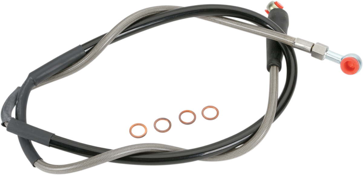 MOOSE RACING Brake Line - Front - Stainless Steel - Husqvarna/KTM K01-1-027/P - Cycle City Outdoors