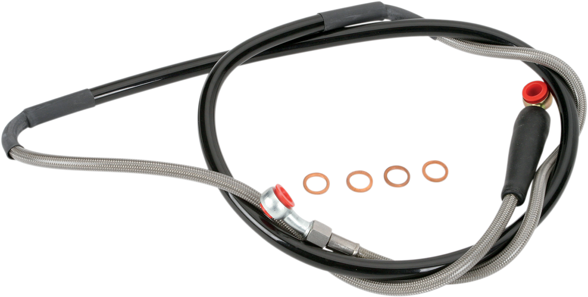 MOOSE RACING Brake Line - Front - Stainless Steel - Yamaha Y01-1-043/P - Cycle City Outdoors
