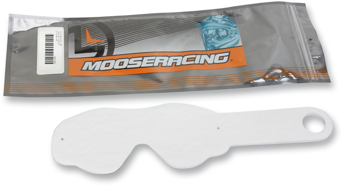 MOOSE RACING Qualifier Youth Tear-Offs - Clear - 10 Pack 2602-0707 - Cycle City Outdoors