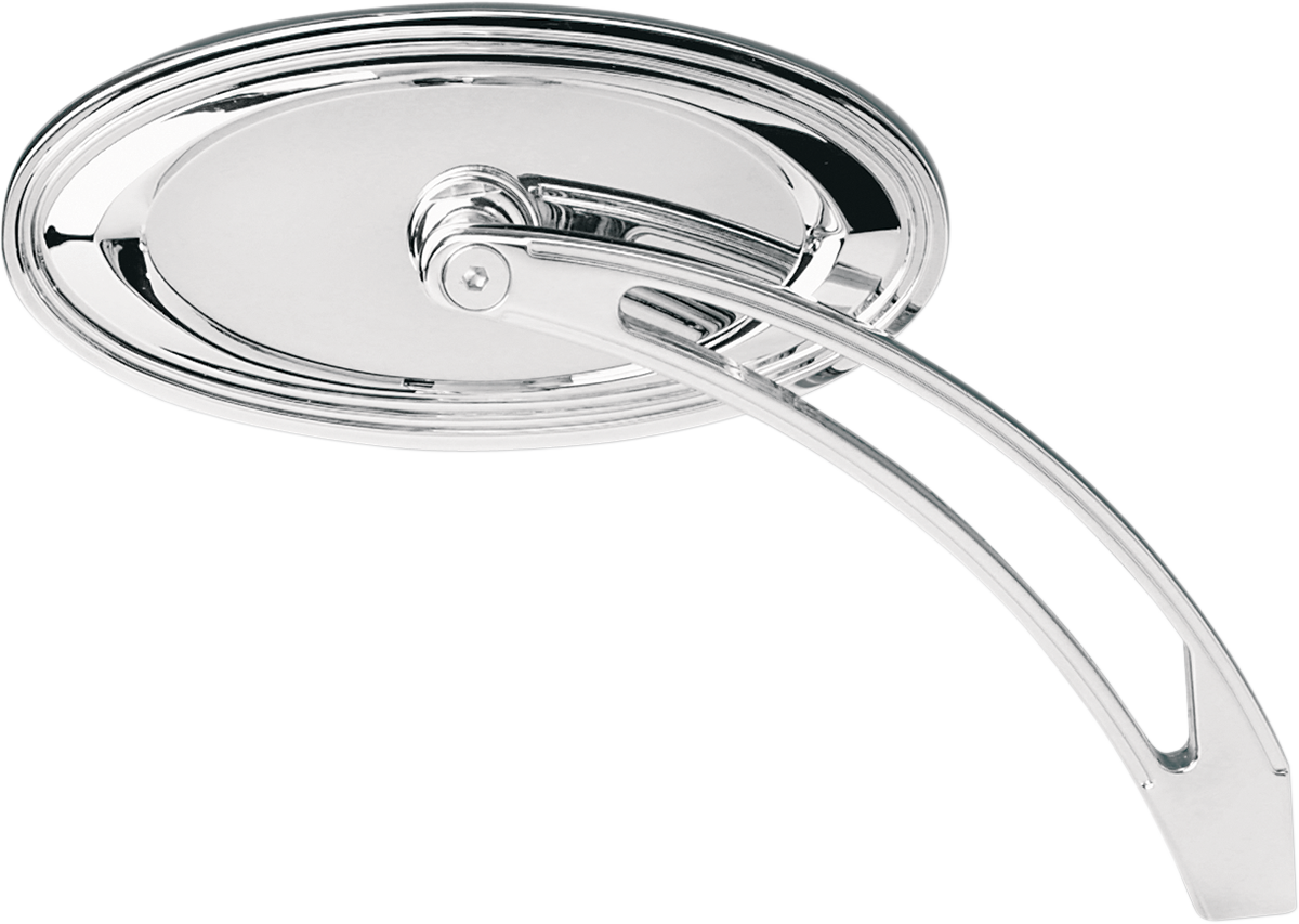 ARLEN NESS Mirror - Side View - Stepped - Oval - Chrome 13-044