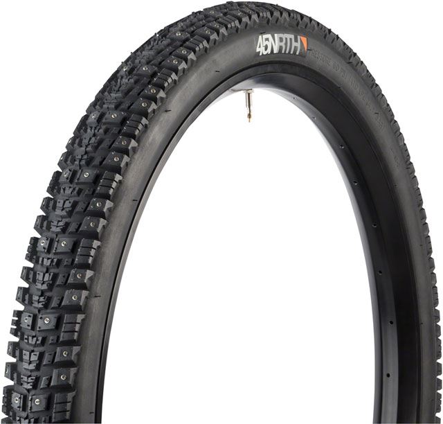 45NRTH Gravdal Studded Winter Road Tire - 26x2.0 | 216 Carbide Steel Studs | 33 TPI