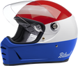 BILTWELL Lane Splitter Helmet - Podium - Gloss Red/White/Blue - XS 1004-549-101