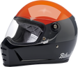BILTWELL Lane Splitter Helmet - Podium - Gloss Orange/Gray/Black - XS 1004-550-101