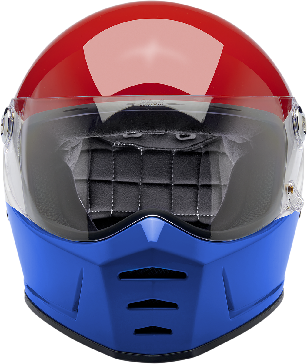 BILTWELL Lane Splitter Helmet - Podium - Gloss Red/White/Blue - 2XL 1004-549-106