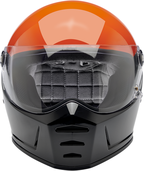 BILTWELL Lane Splitter Helmet - Podium - Gloss Orange/Gray/Black - XL 1004-550-105