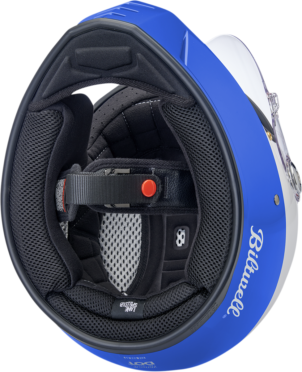 BILTWELL Lane Splitter Helmet - Podium - Gloss Red/White/Blue - 2XL 1004-549-106