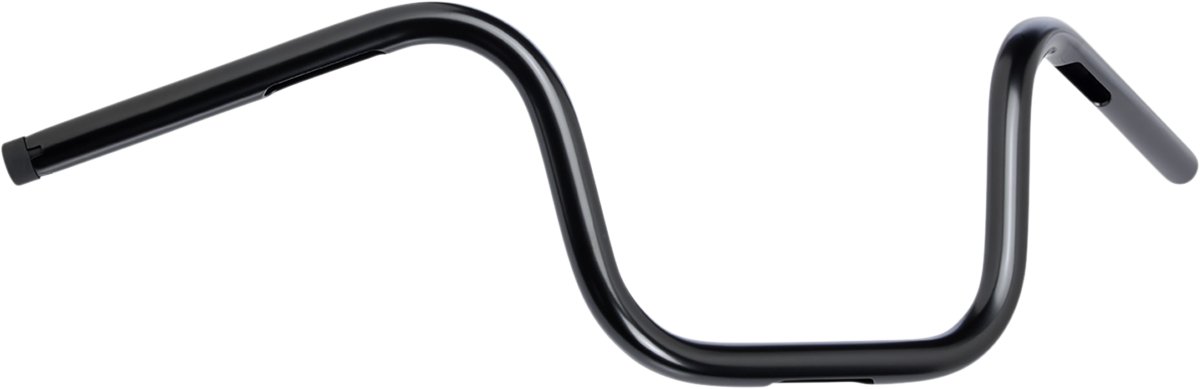 BILTWELL 1" Handlebar w/ TBW Plugs - Chump - Black 6005-2017