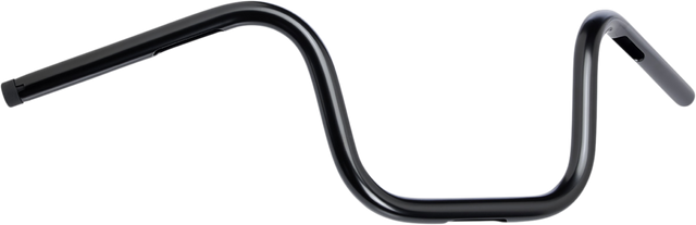 BILTWELL 1" Handlebar w/ TBW Plugs - Chump - Black 6005-2017