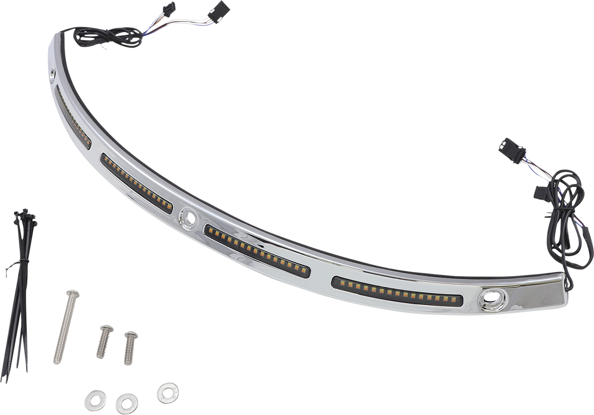 Custom Dynamics Windshield Trim - Chrome CD-WT2-14-C - Cycle City Outdoors
