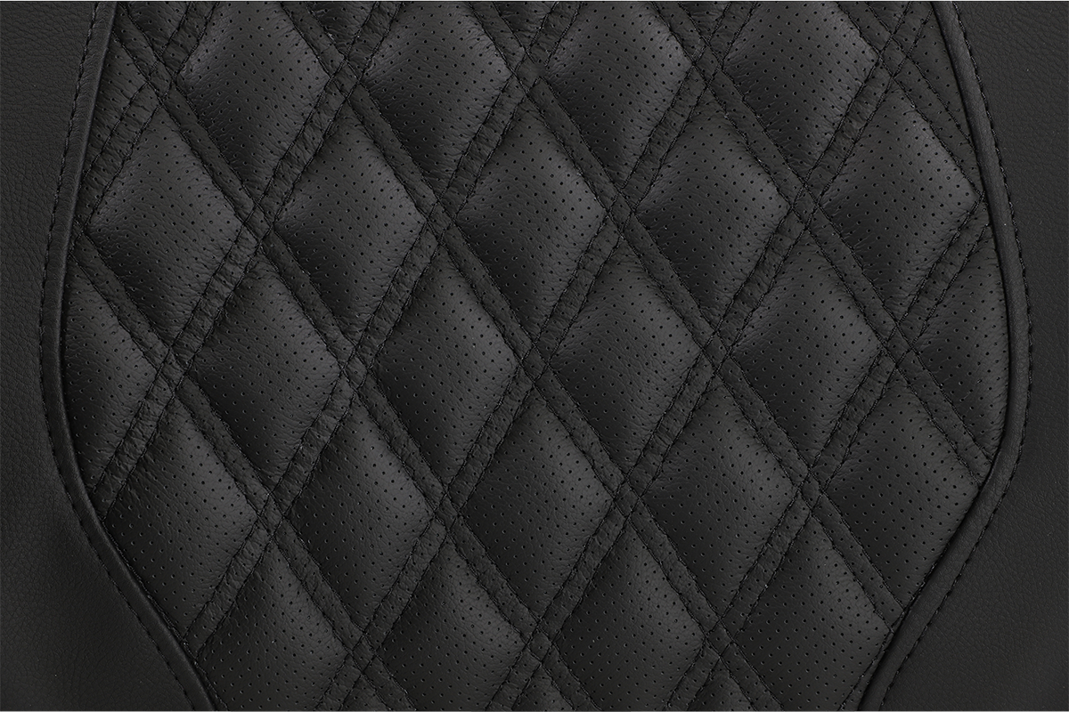 SADDLEMEN Tour-Pak® Backrest Pad - RoadSofa - Lattice Stitched Seat - Black - FL '14-'23 814-07-15000