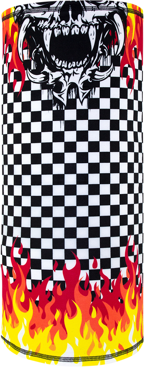 ZAN HEADGEAR Motley Tube? Sportflex? Neck Tube - Checkerd Flames TL450