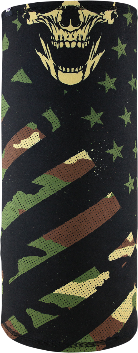 ZAN HEADGEAR Motley Tube? Sportflex? Neck Tube - Patriotic Woodland Camo TL456