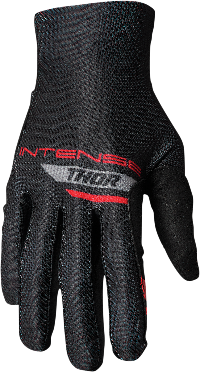 Thor Intense Team Gloves - Black/Red - Large 3360-0041 - Cycle City Outdoors