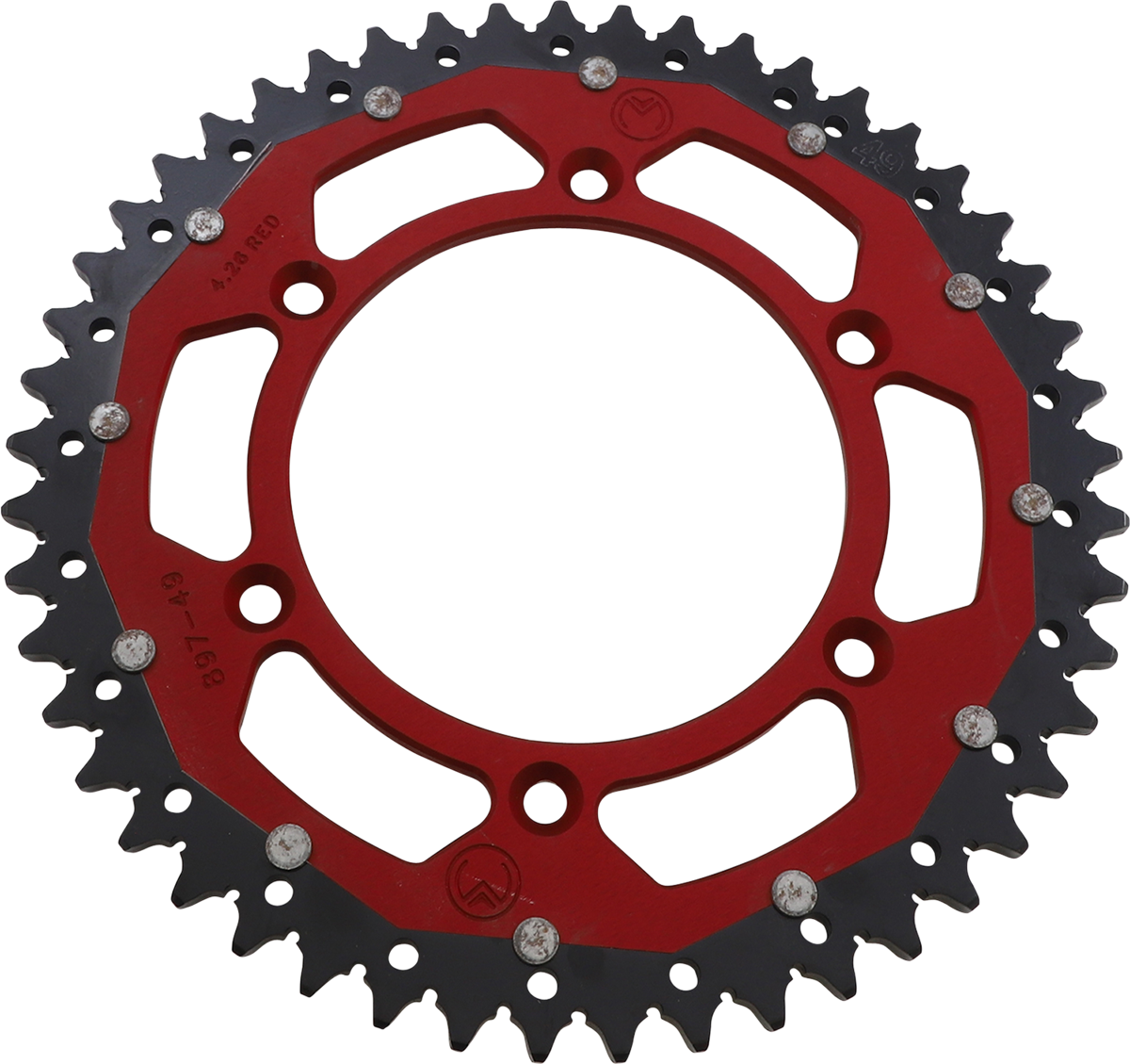 MOOSE RACING Dual Sprocket - Red - 49 Tooth 1210-897-49-13X - Cycle City Outdoors