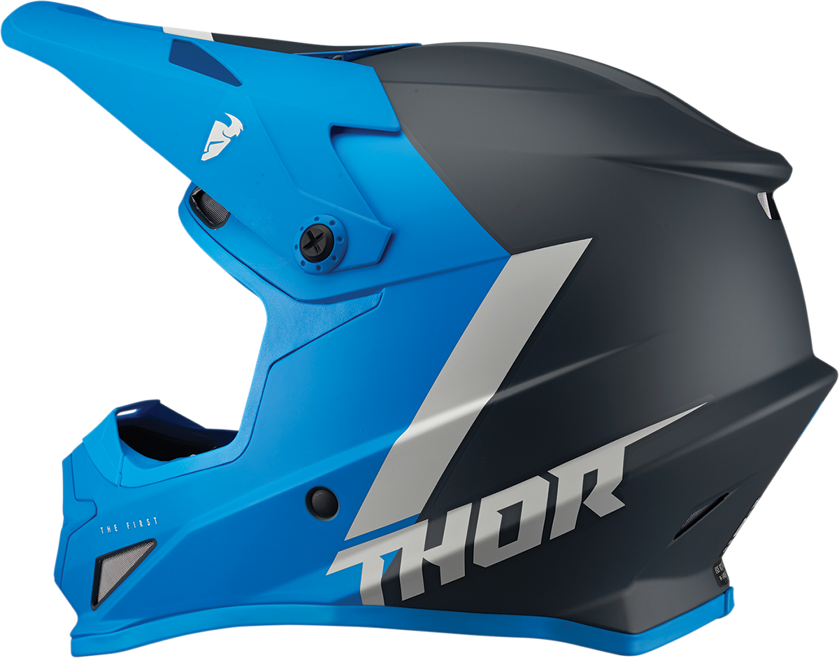 Thor Youth Sector Helmet - Chev - Blue/Light Gray - Small 0111-1475 - Cycle City Outdoors
