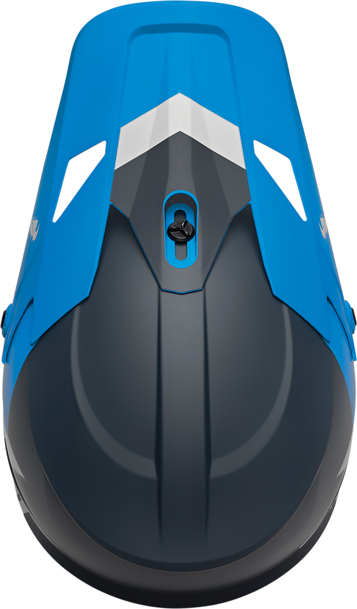 Thor Youth Sector Helmet - Chev - Blue/Light Gray - Medium 0111-1476 - Cycle City Outdoors