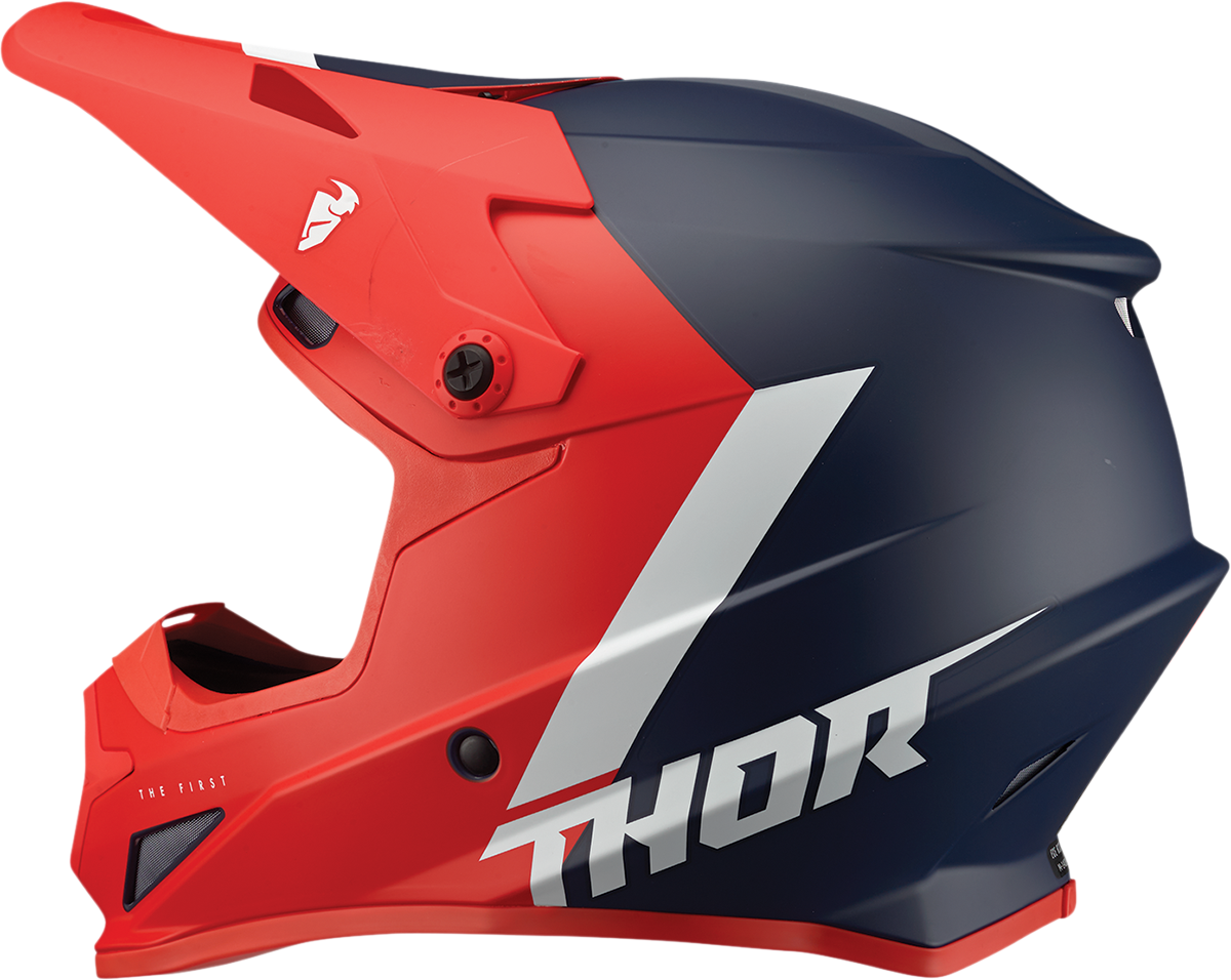 Thor Youth Sector Helmet - Chev - Red/Navy - Large 0111-1474 - Cycle City Outdoors