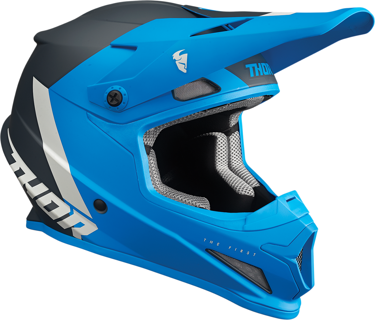 Thor Youth Sector Helmet - Chev - Blue/Light Gray - Small 0111-1475 - Cycle City Outdoors