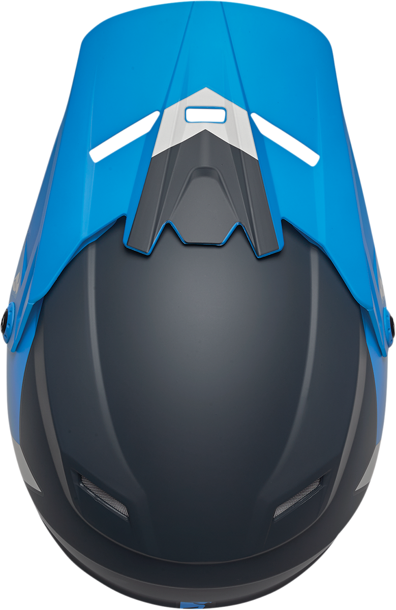 Thor Youth Sector Helmet - Chev - Blue/Light Gray - Medium 0111-1476 - Cycle City Outdoors