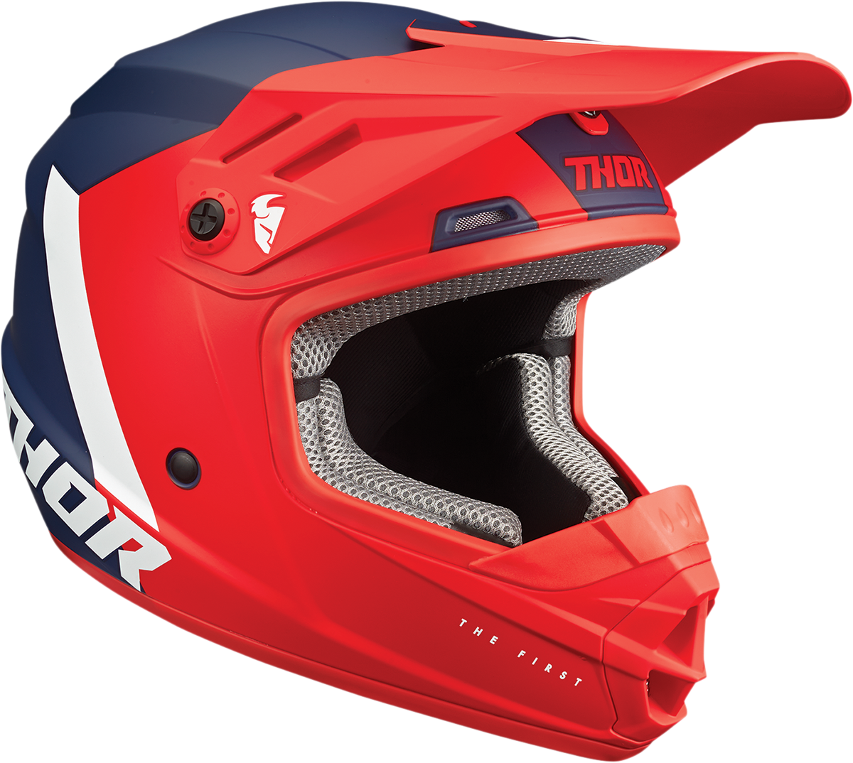 Thor Youth Sector Helmet - Chev - Red/Navy - Large 0111-1474 - Cycle City Outdoors