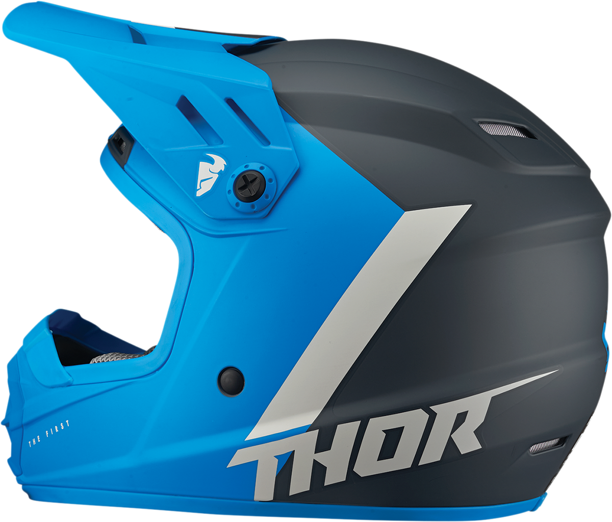 Thor Youth Sector Helmet - Chev - Blue/Light Gray - Small 0111-1475 - Cycle City Outdoors