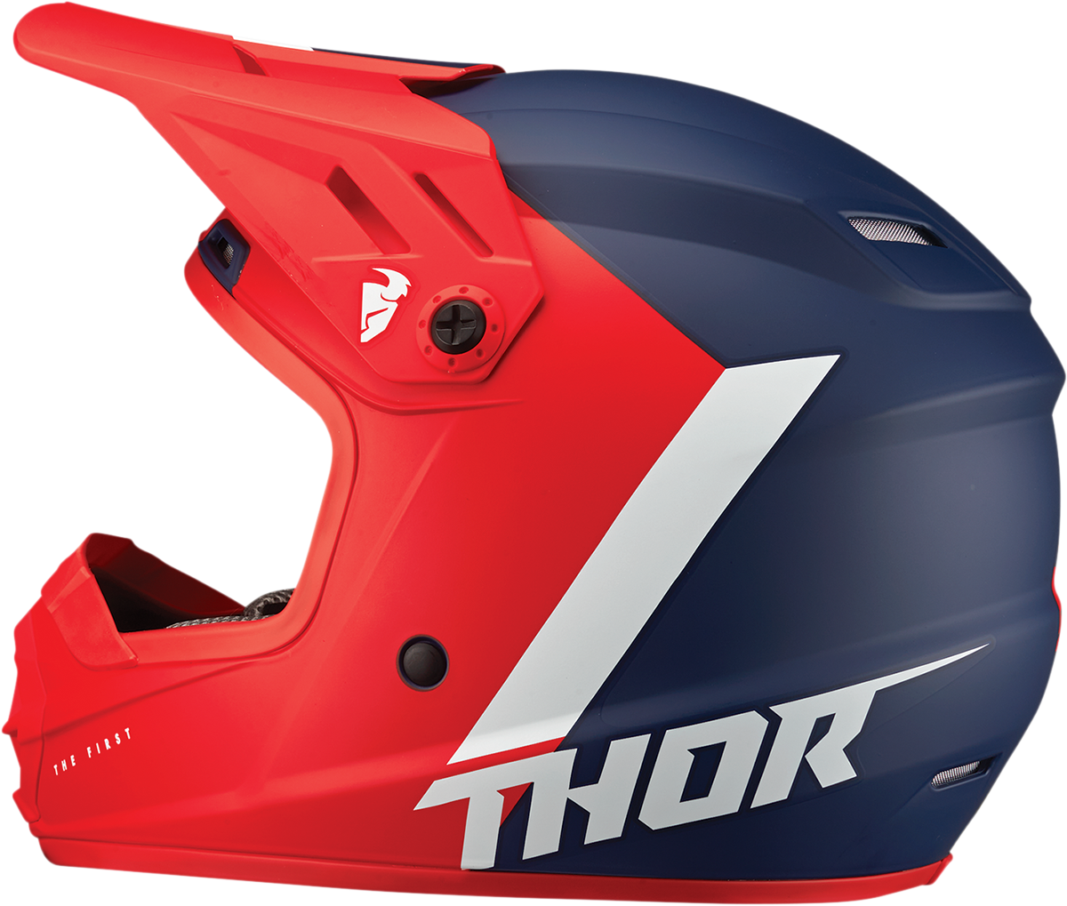 Thor Youth Sector Helmet - Chev - Red/Navy - Large 0111-1474 - Cycle City Outdoors