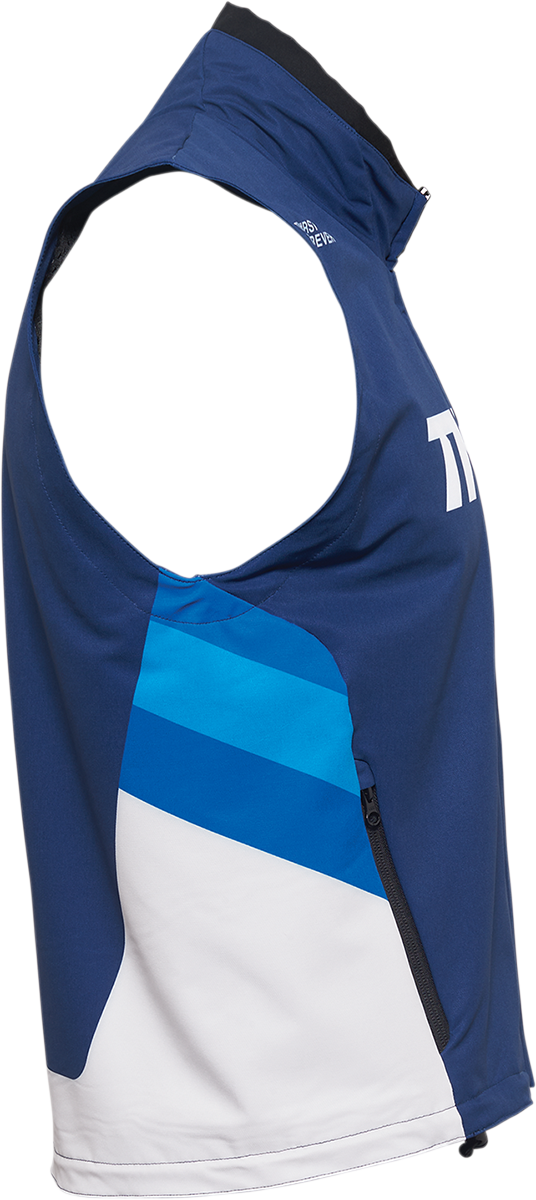 Thor Warmup Vest - Navy/White - Medium 2830-0602 - Cycle City Outdoors