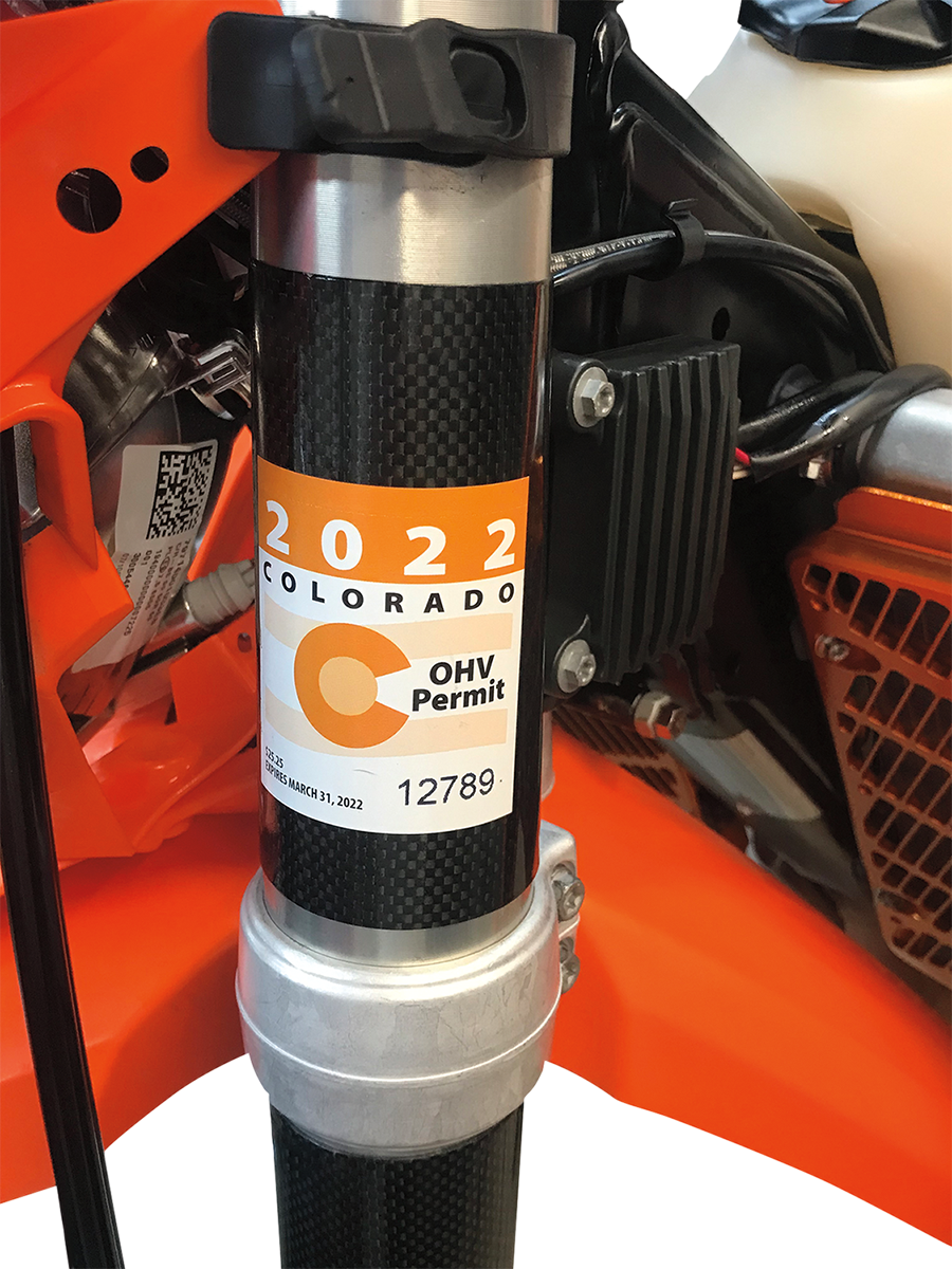 MOOSE RACING Clip-On Registration Holder SH1 - Cycle City Outdoors