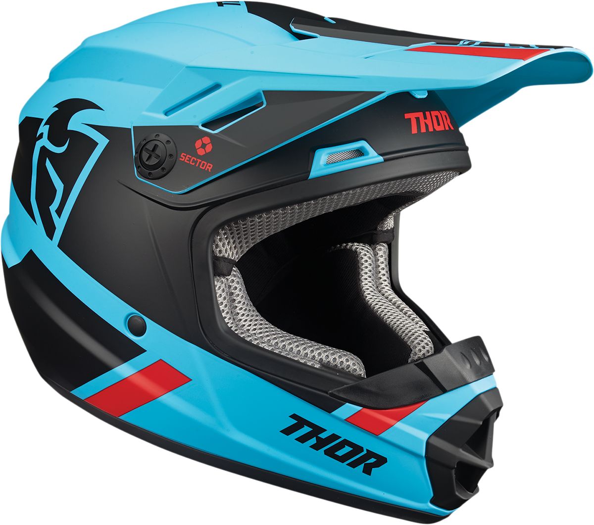 Thor Youth Sector Helmet - Split - MIPS? - Blue/Black - Large 0111-1468 - Cycle City Outdoors