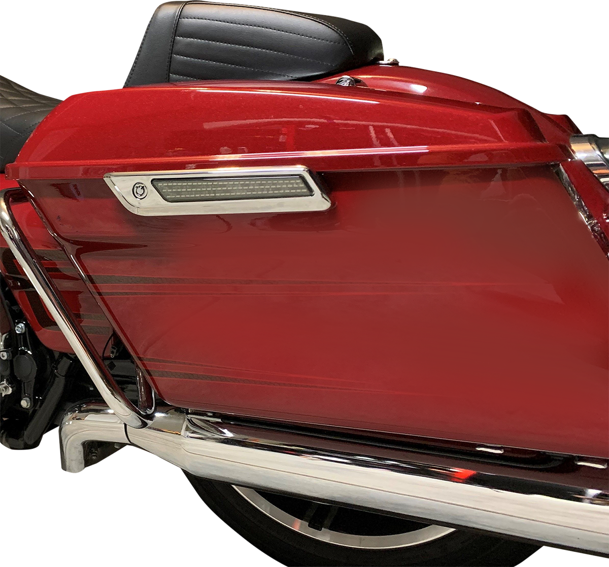 Custom Dynamics Latch Light - Saddlebag - Smoke - Chrome CD-SBL-BCM-SC - Cycle City Outdoors