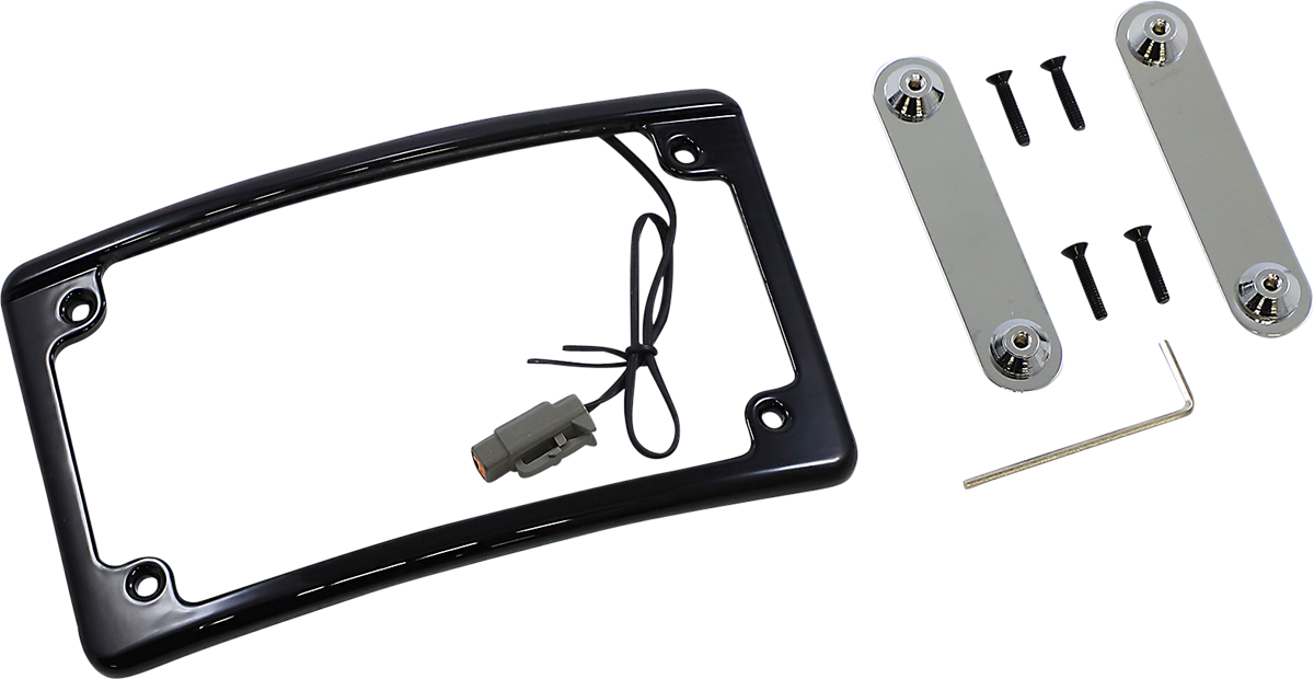 Custom Dynamics LED License Plate Frame - CVO - Black LPF-RAD-CVO-B - Cycle City Outdoors