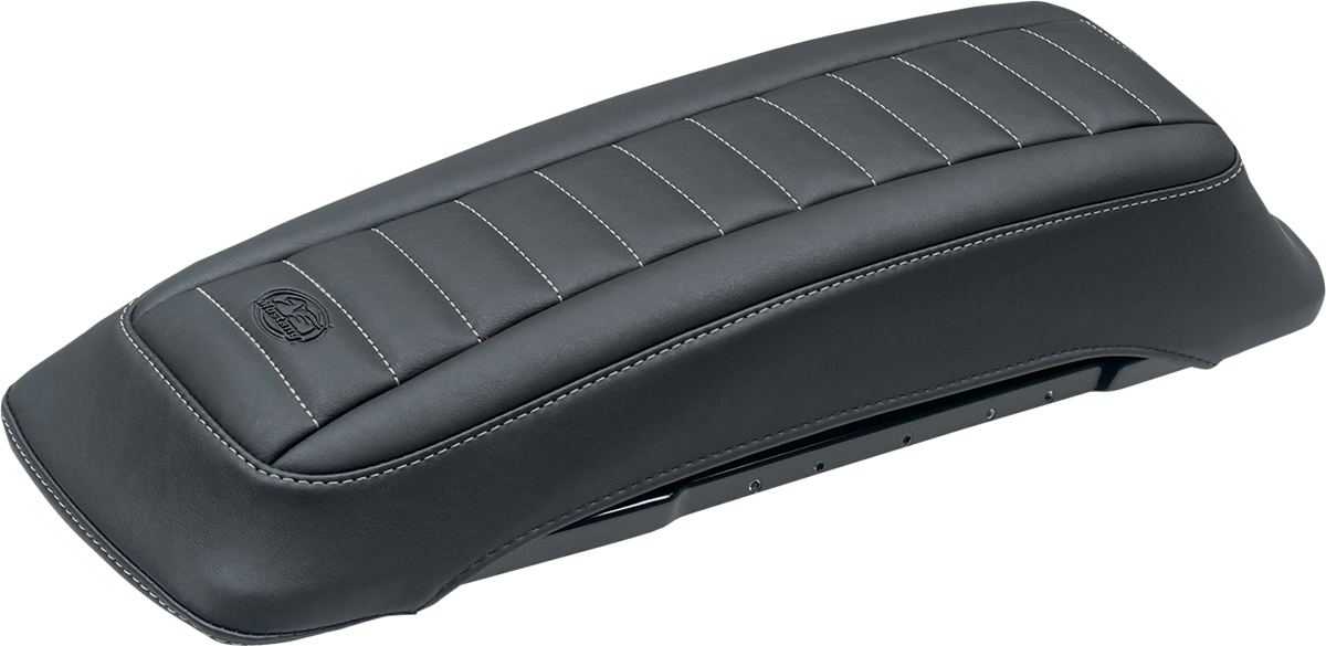 MUSTANG Saddlebag Lid Covers - Black/Gunmetal Gray - '93-'13 FL 77637GM