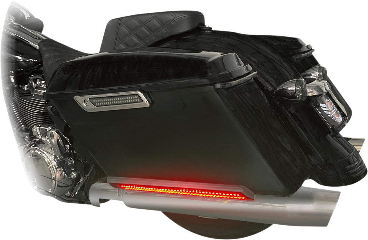 Custom Dynamics Marker Light - Saddlebag - Smoke - Chrome CD-SB-SIDE-SC - Cycle City Outdoors