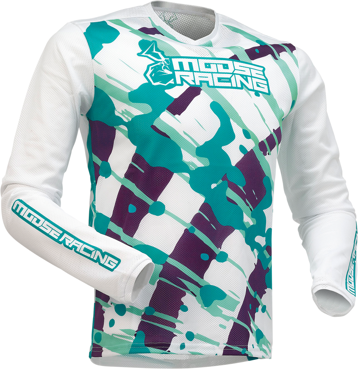 MOOSE RACING Youth Agroid Mesh Jersey - Purple/Teal - XS 2912-2169 - Cycle City Outdoors