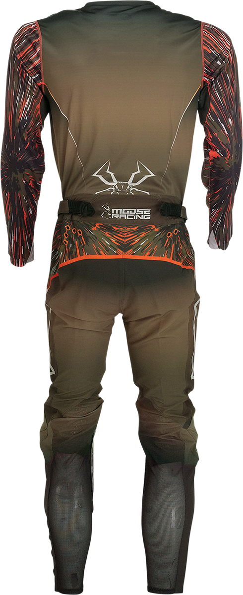 MOOSE RACING Agroid Jersey - Olive/Orange - Small 2910-6982 - Cycle City Outdoors