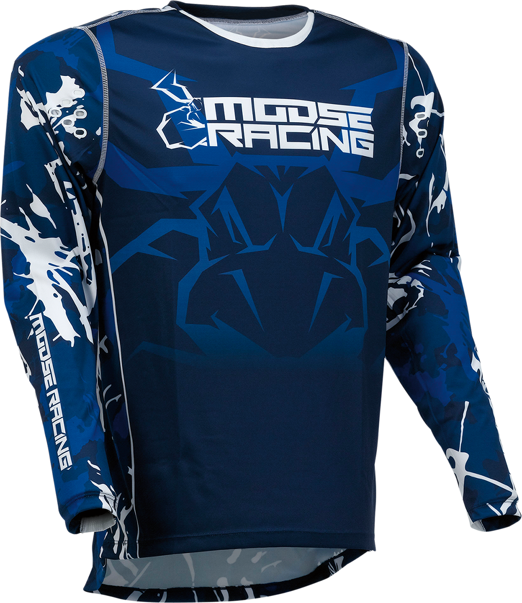MOOSE RACING Agroid Jersey - Blue/White - Large 2910-7008 - Cycle City Outdoors
