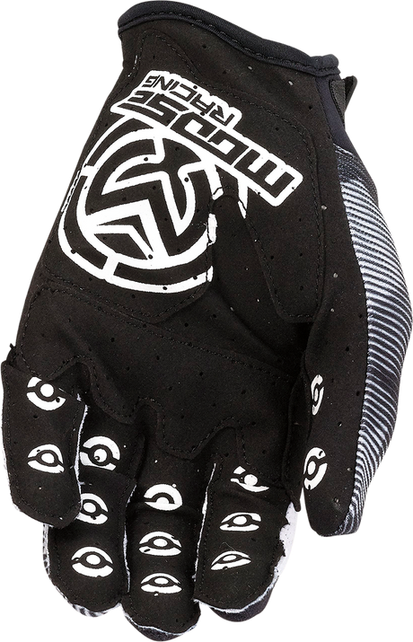 MOOSE RACING Youth MX1* Gloves - Black/White - XS 3332-1717 - Cycle City Outdoors