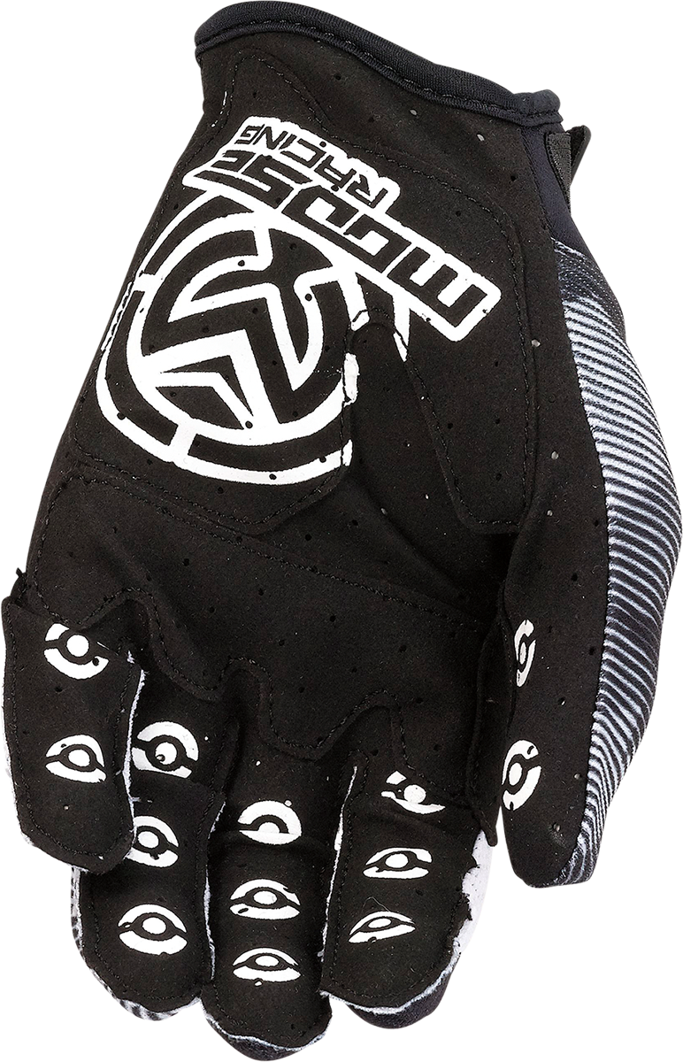 MOOSE RACING Youth MX1* Gloves - Black/White - Small 3332-1718 - Cycle City Outdoors
