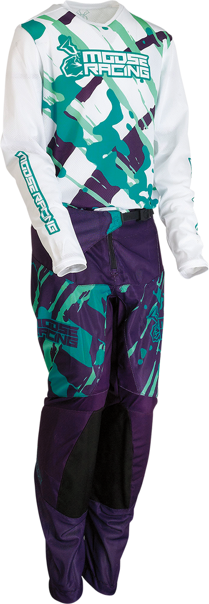 MOOSE RACING Youth Agroid Pants - Purple/Teal - 22 2903-2173 - Cycle City Outdoors