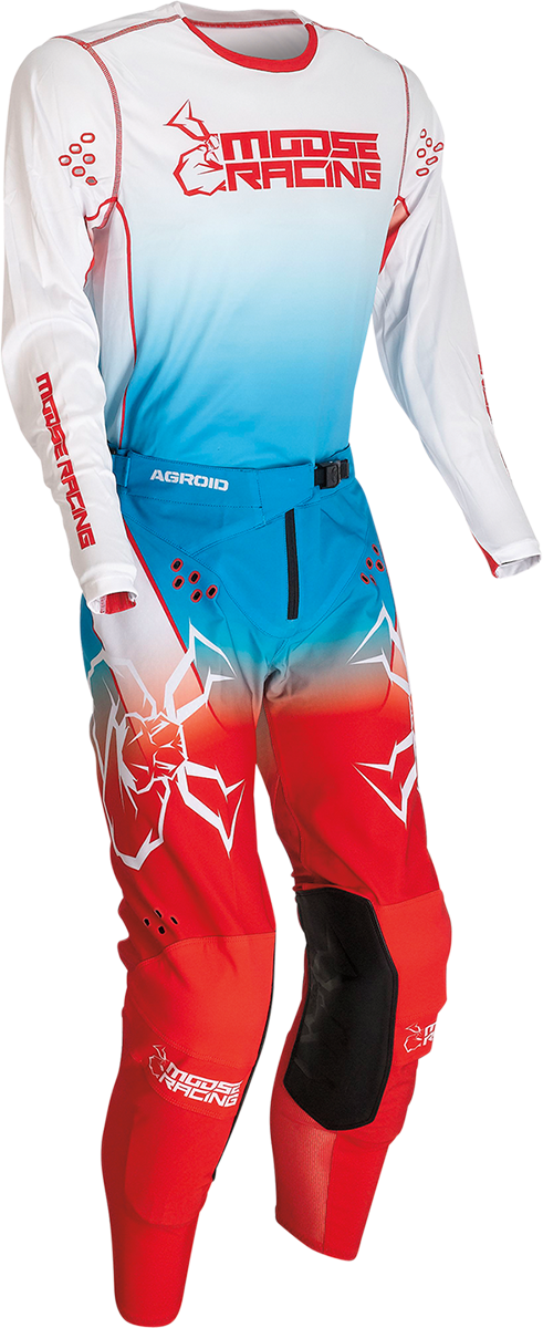 MOOSE RACING Agroid Pants - Red/White/Blue - 30 2901-10073 - Cycle City Outdoors