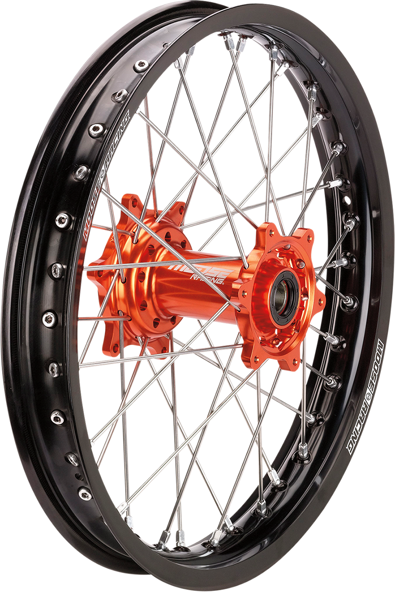 MOOSE RACING Wheel Assembly - SX-1 - Complete - Rear - Black Wheel/Orange Hub - 19x2.15 - KTM MR21519-BKOR - Cycle City Outdoors