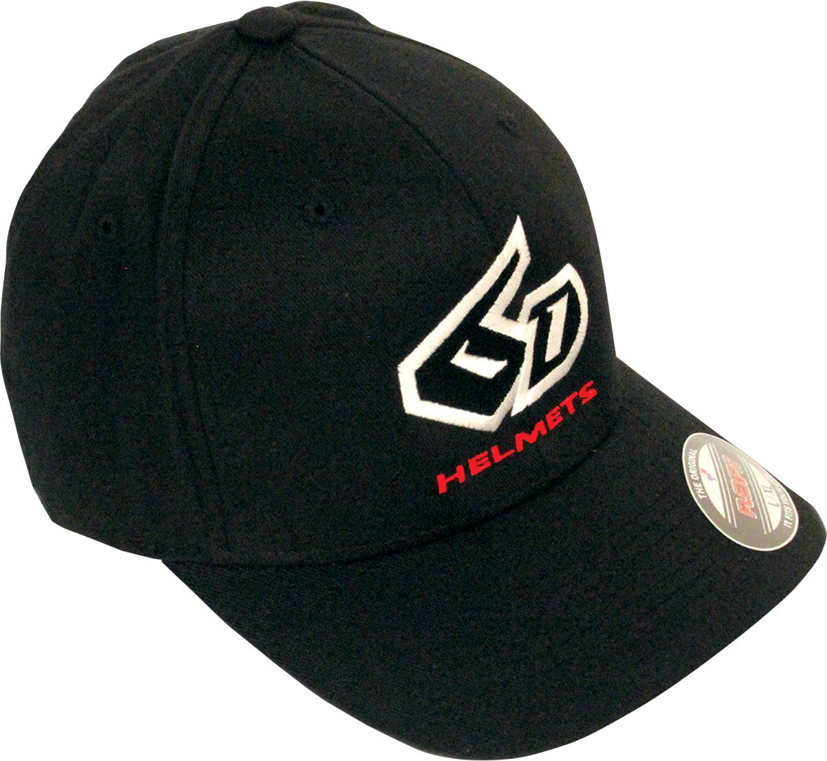 6D HELMETS 6D Helmets Logo Flexfit? Hat - Black - Large/XL 52-3008
