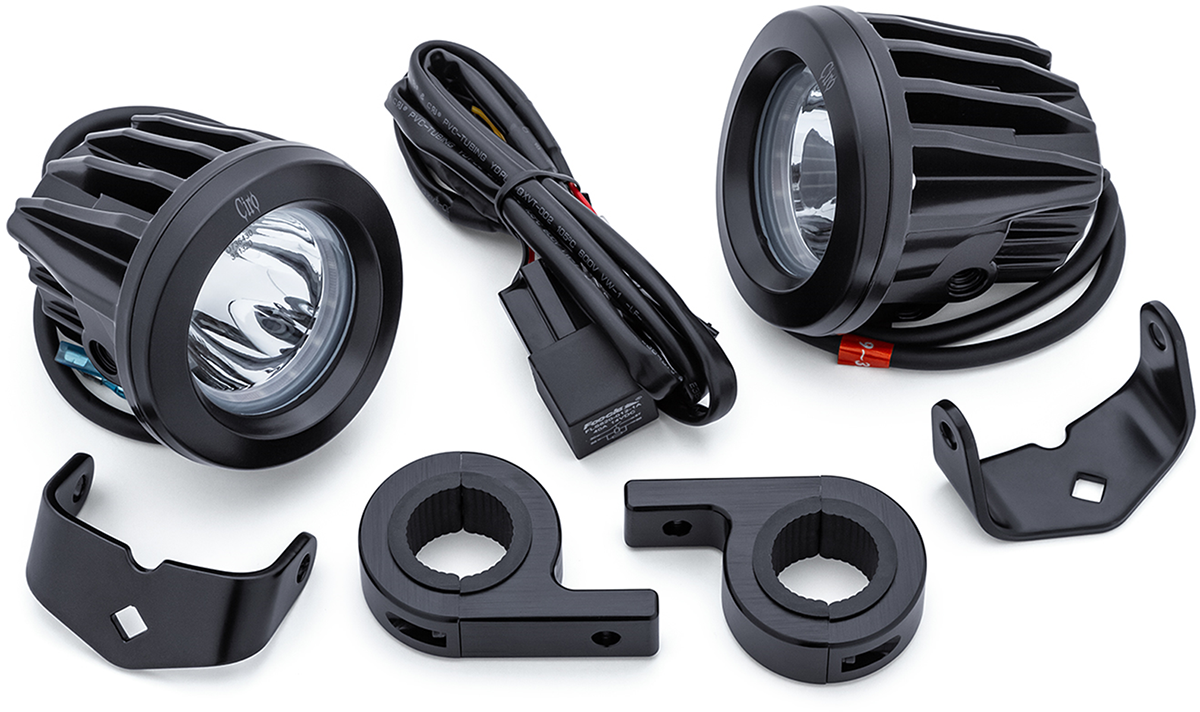 Ciro Spotlight w/ Engine Guard Mount - Black 45019 - Cycle City Outdoors