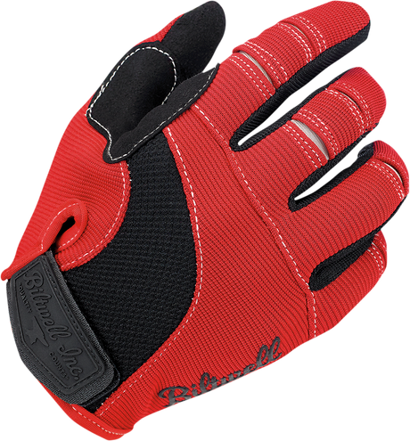 BILTWELL Moto Gloves - Red/White/Blue - Small 1501-1208-002