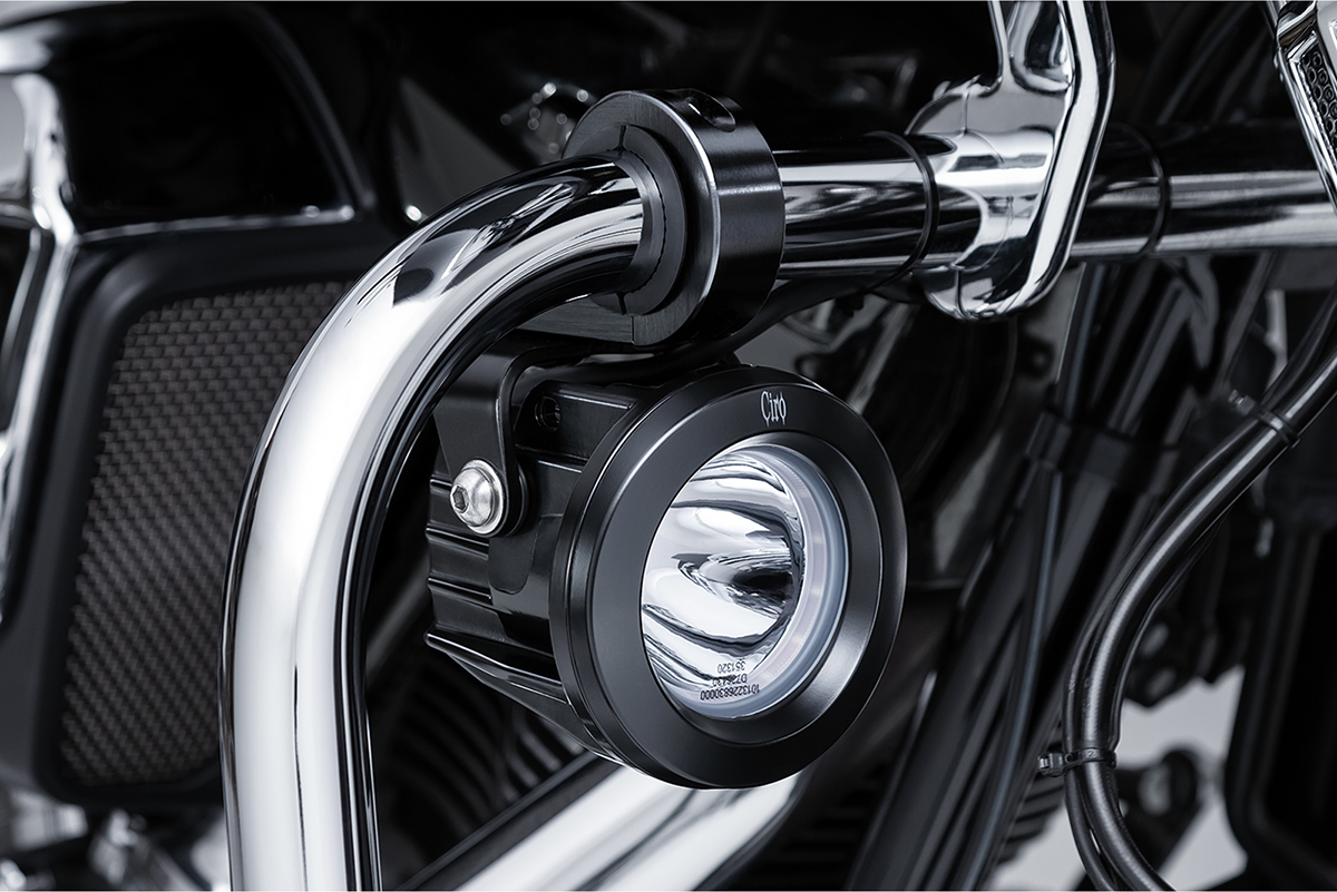 Ciro Spotlight w/ Engine Guard Mount - Black 45019 - Cycle City Outdoors